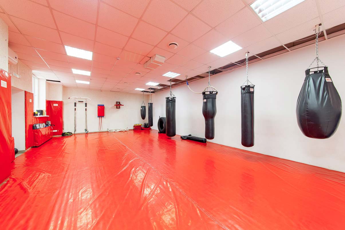 Боксерские груши для тренировок по боевым единоборствам в спортивном клубе Non Stop